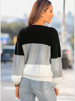 Pull en tricot encolure ronde