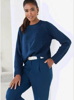 Pull en tricot encolure ronde