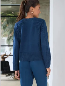 Pull en tricot encolure ronde