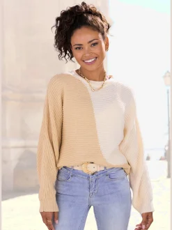 Pull en tricot encolure ronde