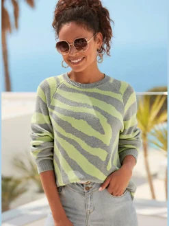 Pull en tricot encolure ronde