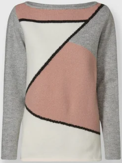 Pull en tricot fil argenté brillant couleur argenté
