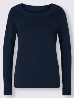 Pull en tricot fin à encolure ronde