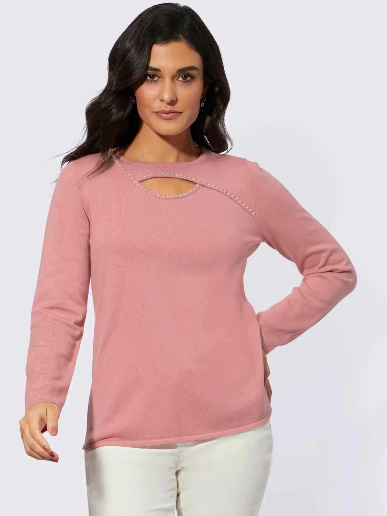 Pull en tricot fin avec viscose (ecovero)