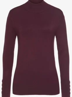 Pull en tricot fin, encolure haute