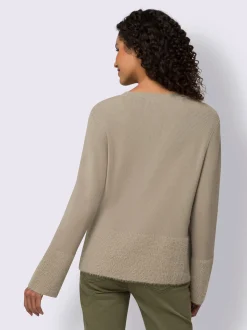 Pull en tricot fin fil fantaisie doux
