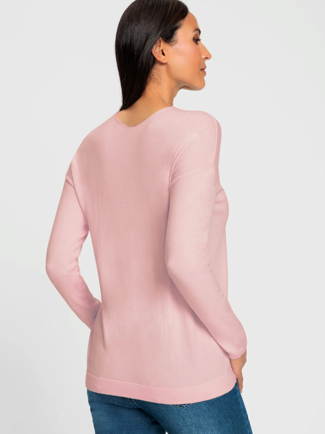 Pull en tricot fin imprimé brillant