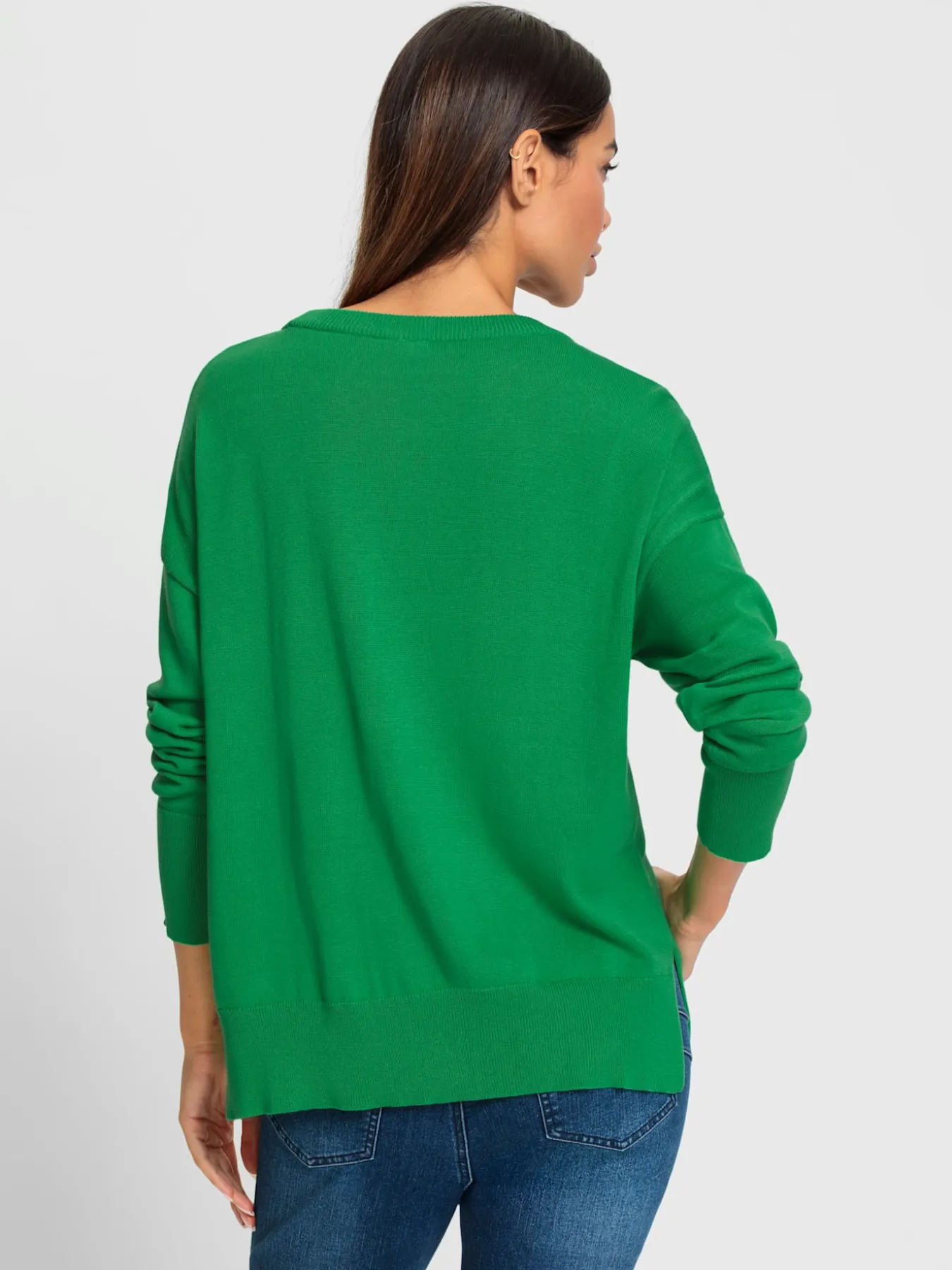 Pull en tricot fin inscription tendance