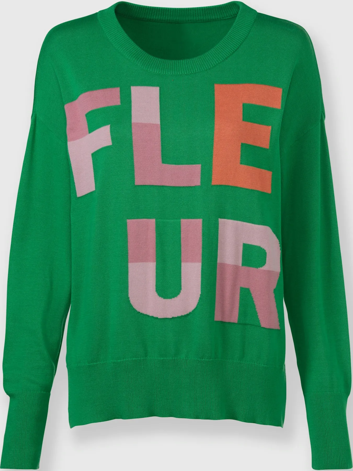 Pull en tricot fin inscription tendance