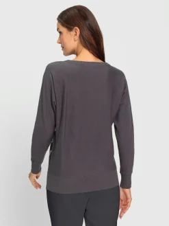 Pull en tricot fin joli motif floral