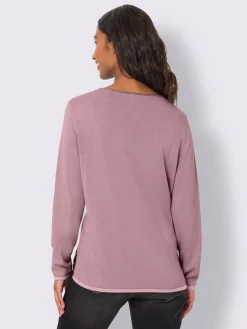 Pull en tricot fin jolis coloris contrastés