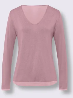Pull en tricot fin jolis coloris contrastés
