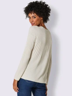 Pull en tricot fin mélange soie-cachemire