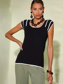Pull en tricot fin mélange de viscose doux