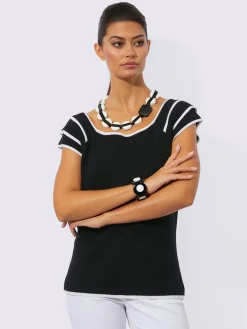 Pull en tricot fin mélange de viscose doux