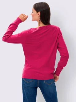 Pull en tricot fin motif tricoté aspect 3d
