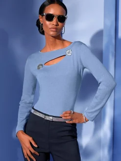 Pull en tricot fin tricot soigné