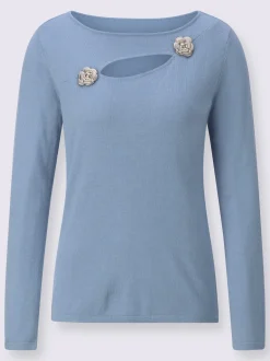 Pull en tricot fin tricot soigné