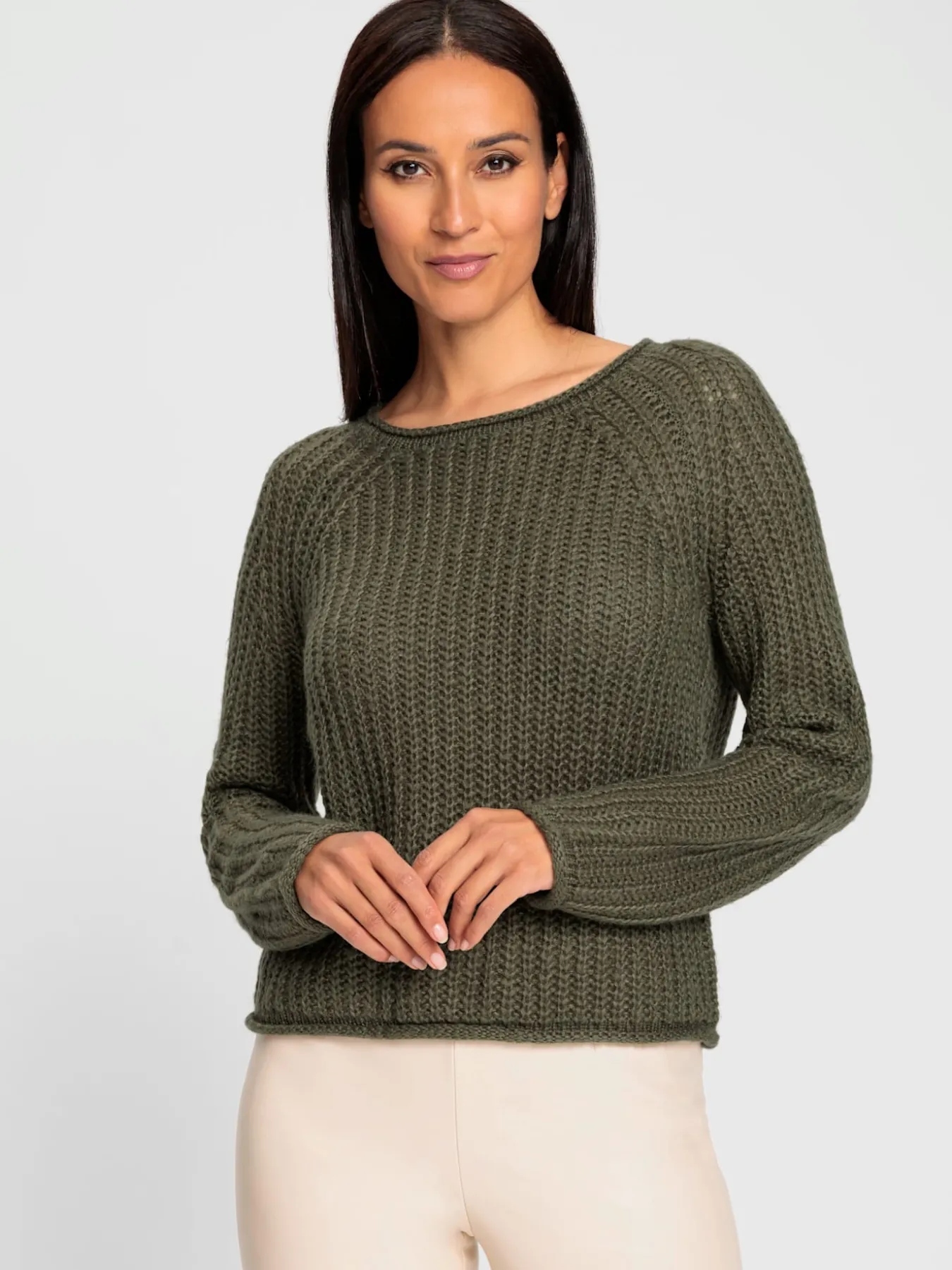 Pull en tricot grosses mailles tendance