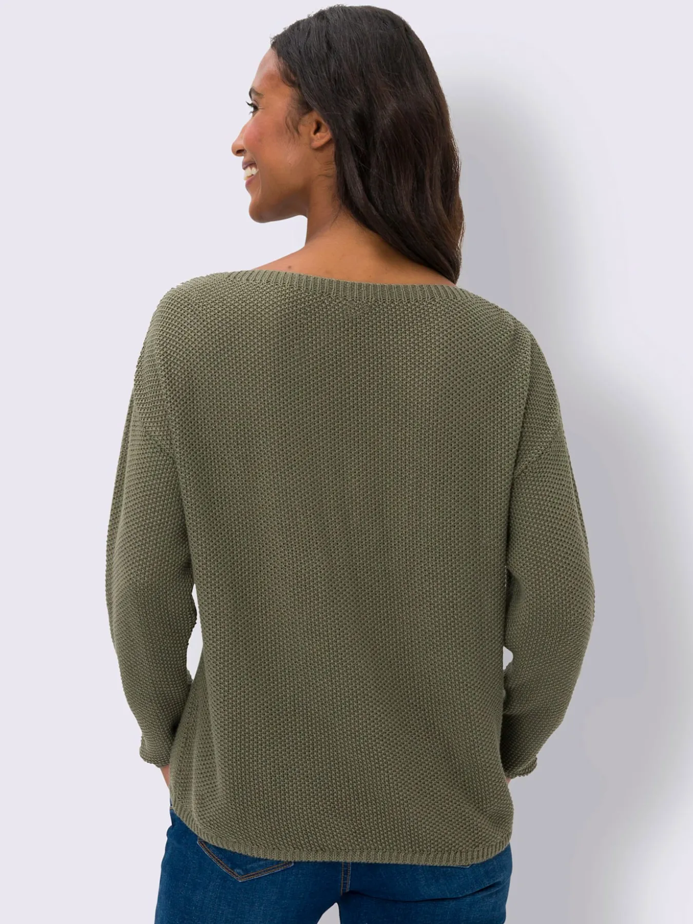 Pull en tricot imprimé feuille brillant
