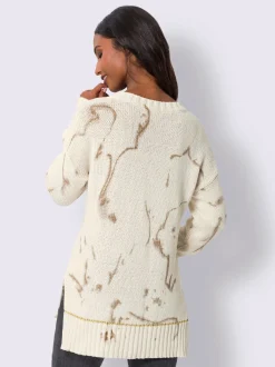 Pull en tricot inscription brillante