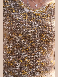 Pull en tricot jolie structure tricot