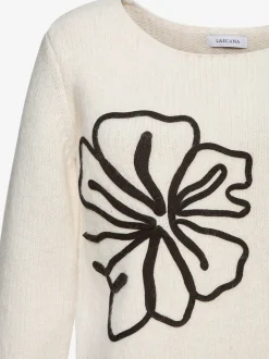 Pull en tricot large encolure ronde