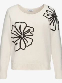 Pull en tricot large encolure ronde