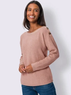 Pull en tricot large encolure ronde