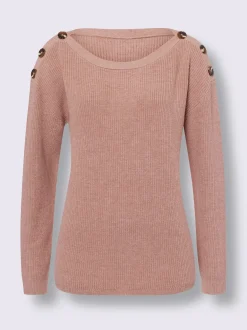 Pull en tricot large encolure ronde