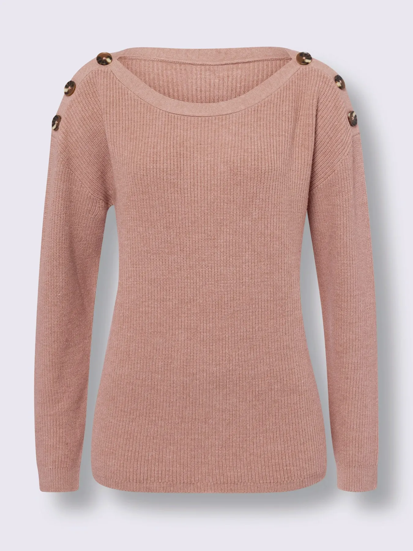 Pull en tricot large encolure ronde