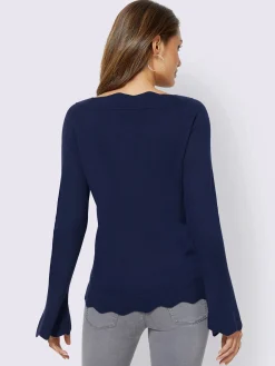 Pull en tricot mélange de soie et viscose de qualité