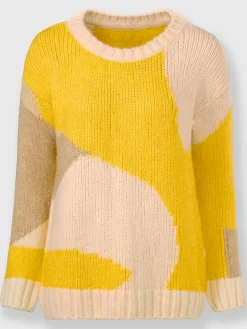 Pull en tricot motif color block tendance