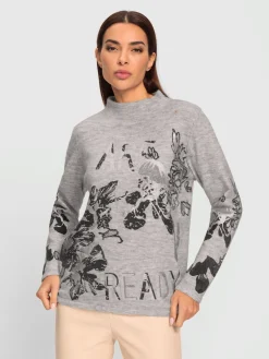Pull en tricot motif imprimé exclusif