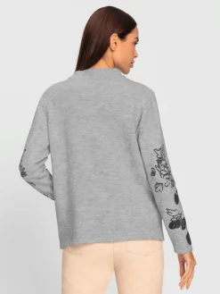 Pull en tricot motif imprimé exclusif