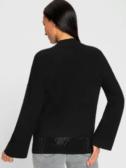 Pull en tricot petites pierres fantaisie tendance
