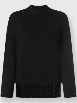 Pull en tricot petites pierres fantaisie tendance