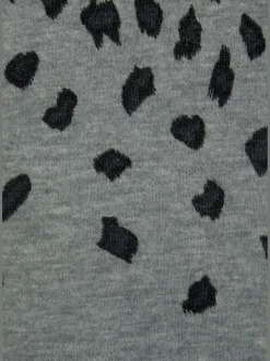 Pull en tricot pull à encolure ronde, imprimé animal