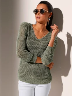 Pull en tricot superbe fil fantaisie