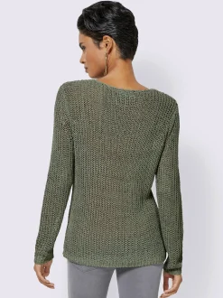 Pull en tricot superbe fil fantaisie