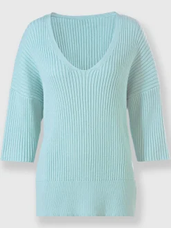 Pull en tricot tricot côtelé moderne