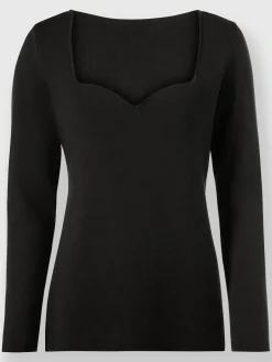 Pull encolure en forme de cœur