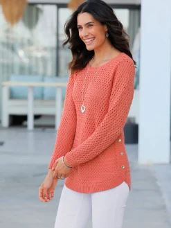 Pull encolure ronde 50% coton
