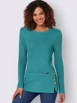 Pull encolure ronde 50% coton