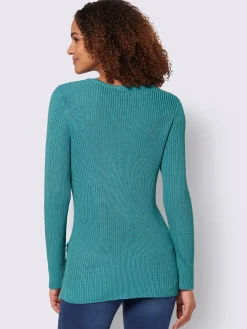 Pull encolure ronde 50% coton