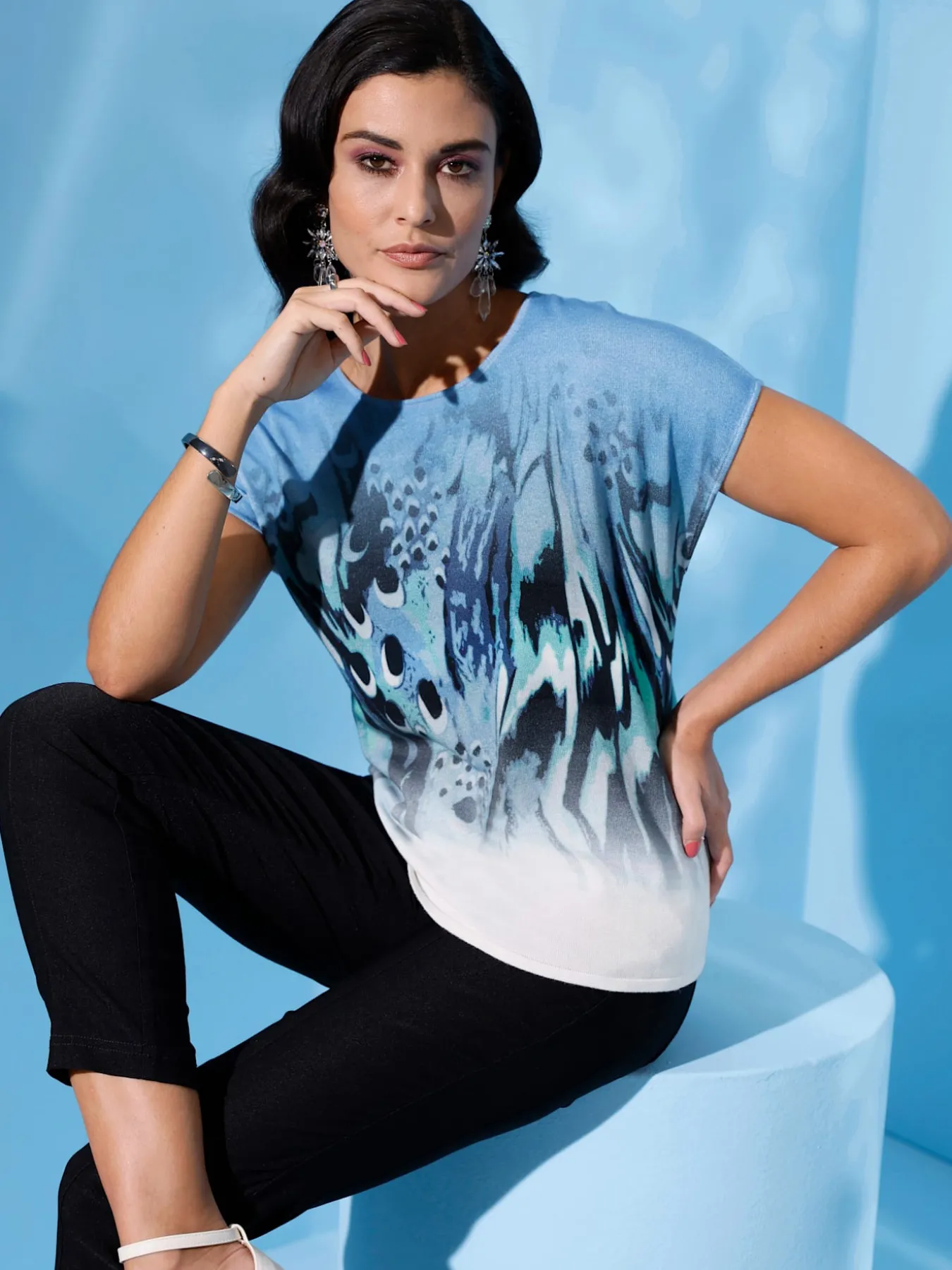Pull encolure ronde 50% lyocell