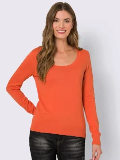 Pull encolure ronde basique et facile à associer, coloris tendance