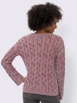 Pull encolure ronde délavé tendance