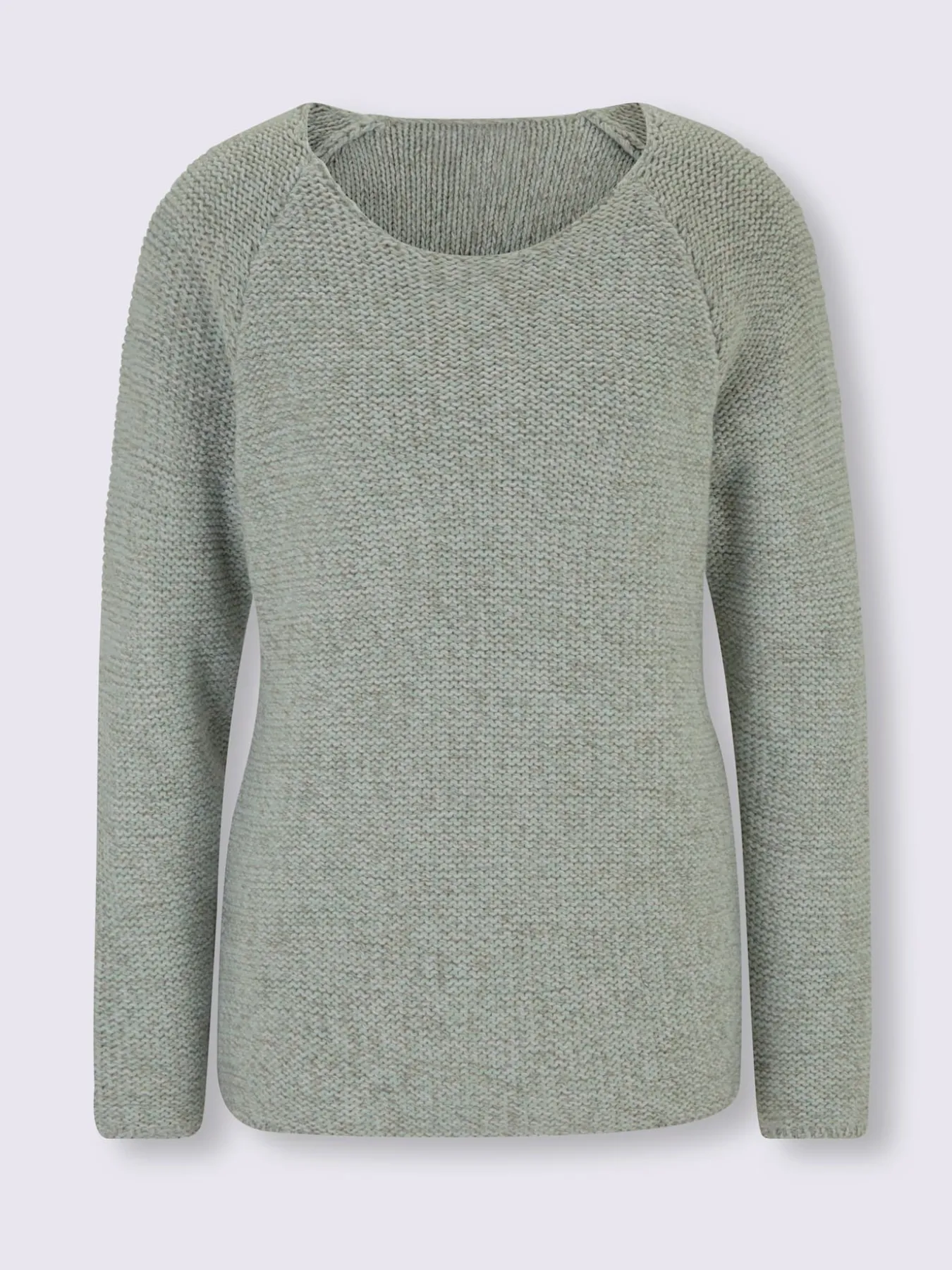Pull encolure ronde joli motif en tricot
