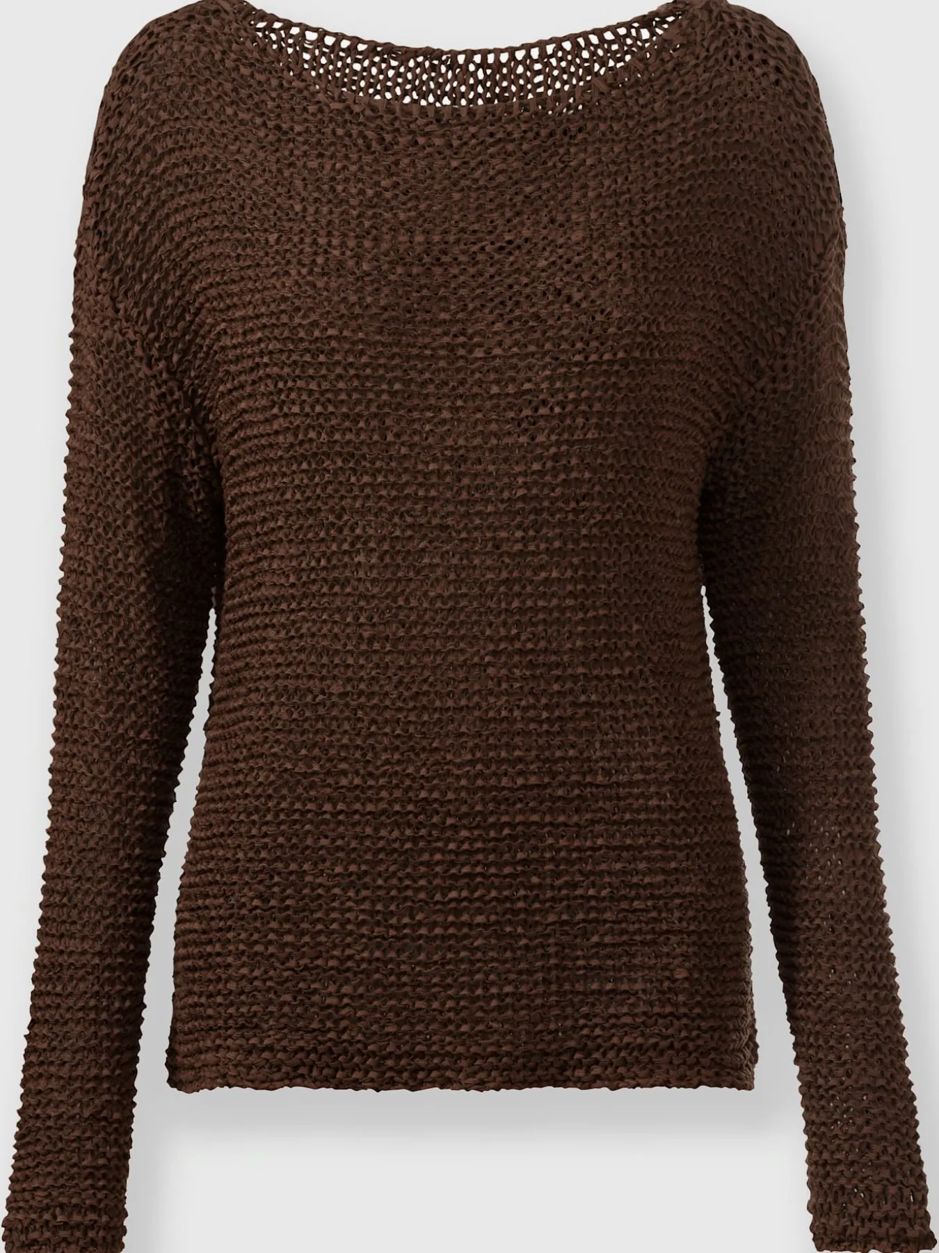 Pull encolure ronde joli fil fantaisie